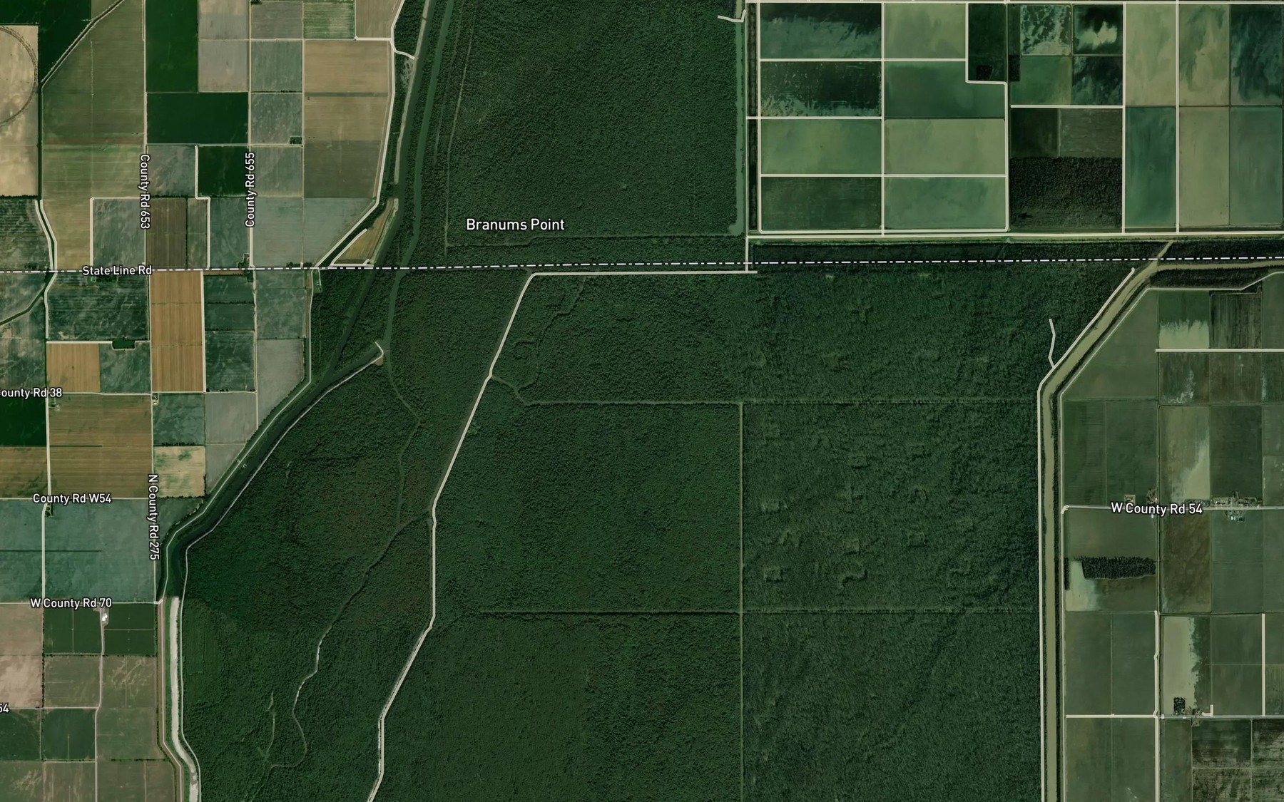 Satellite map of the Ditch Number 58