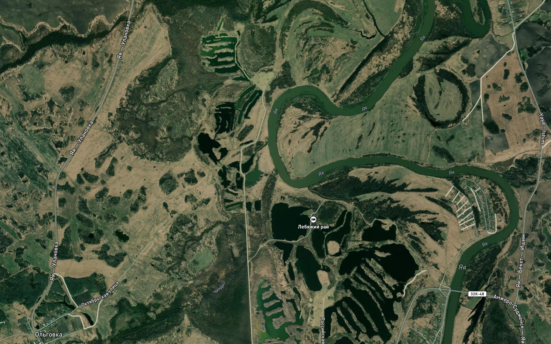 Satellite map of the Chindat