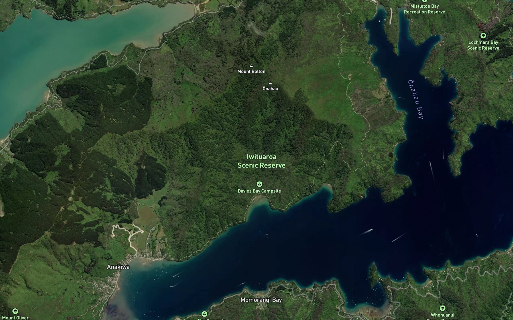 Satellite map of the Umungata Bay