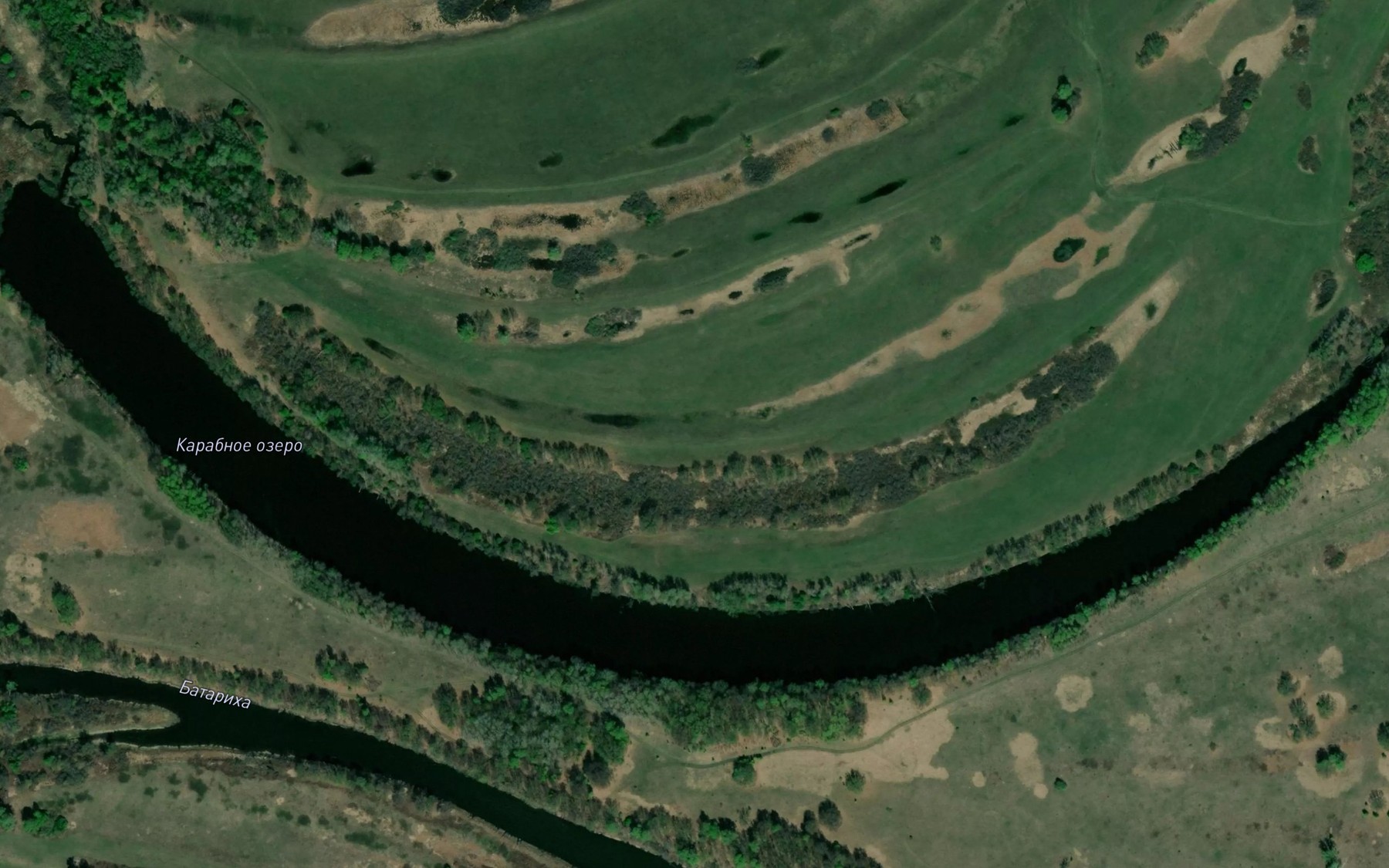 Satellite map of the Ozero Karabnoye