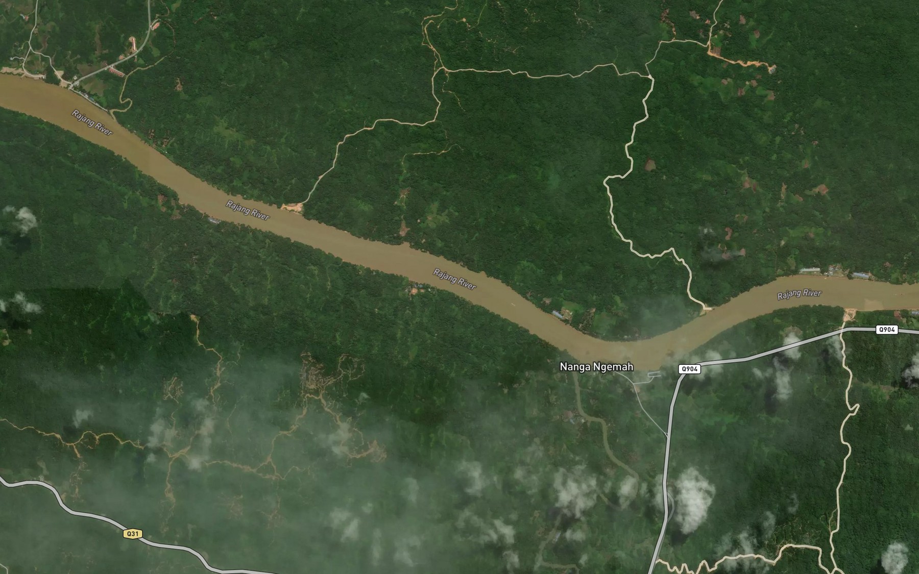 Satellite map of the Sungai Sekuroh