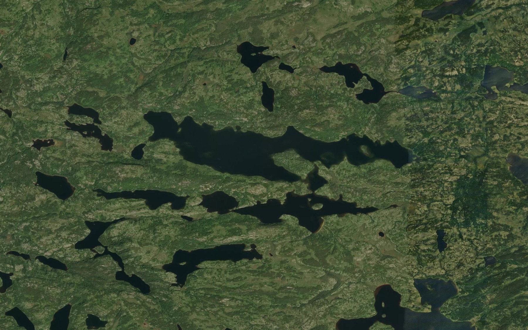 Satellite map of the Lac Kamukuchakanu Akachastiwapakahach