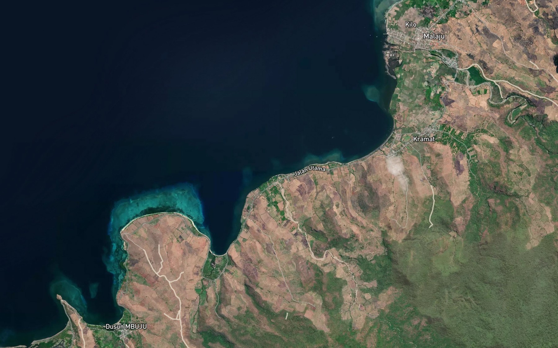 Satellite map of the Sori Enca