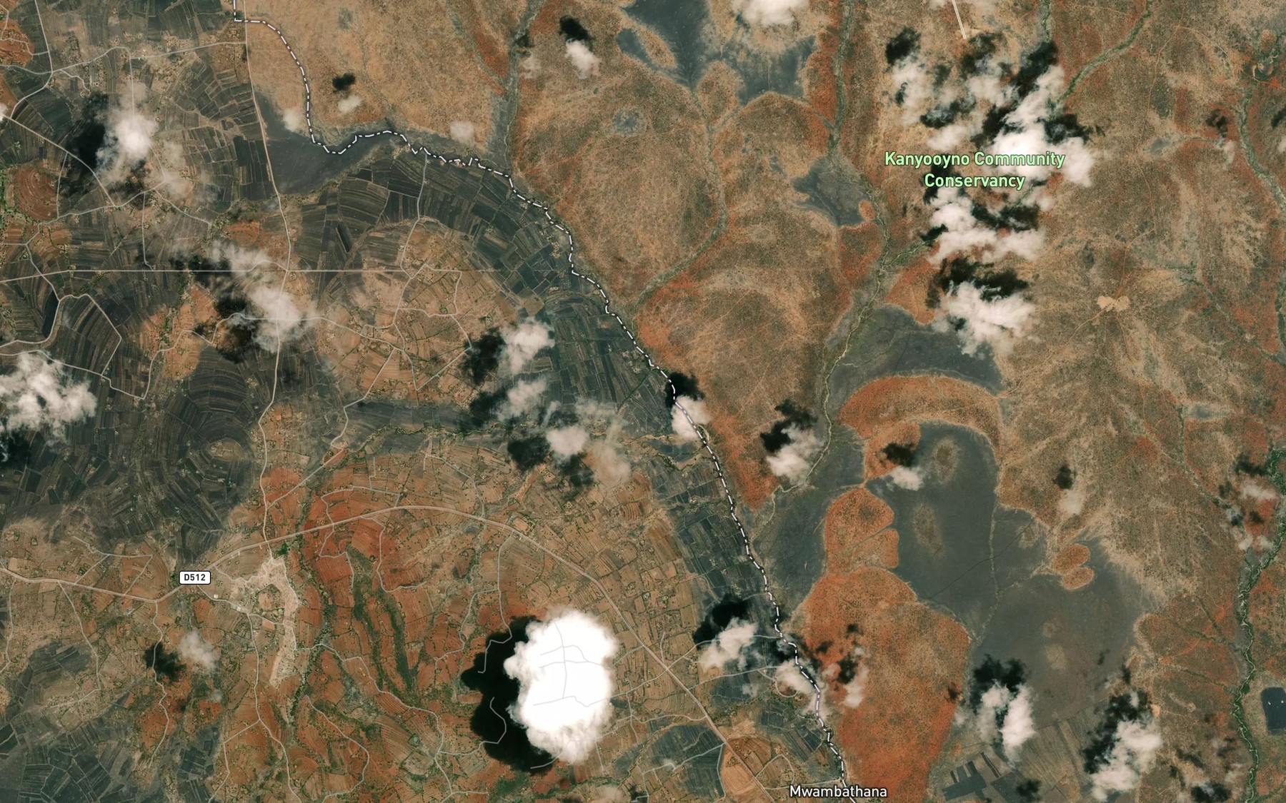 Satellite map of the Mwambathana