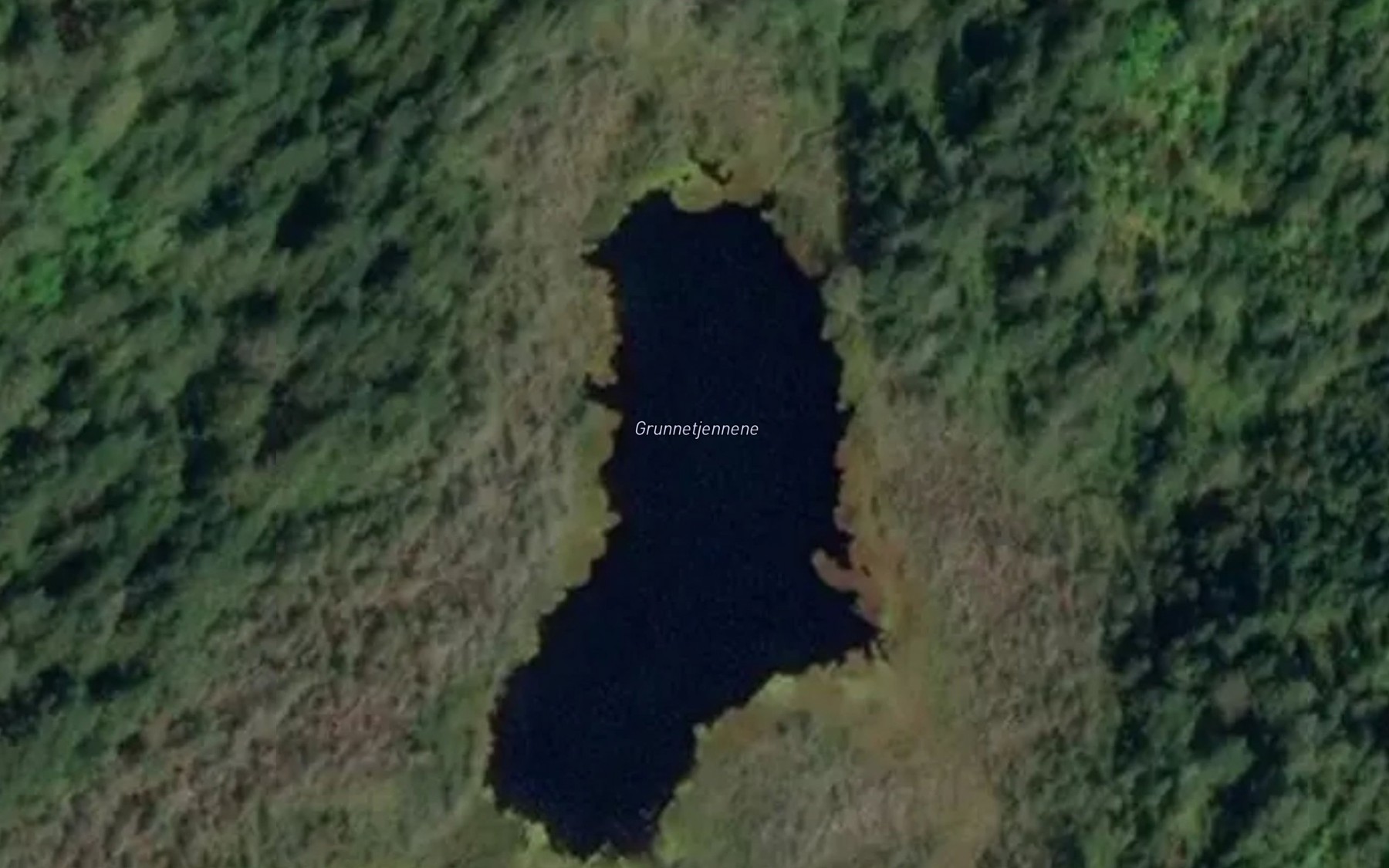 Satellite map of the Grunnetjennene