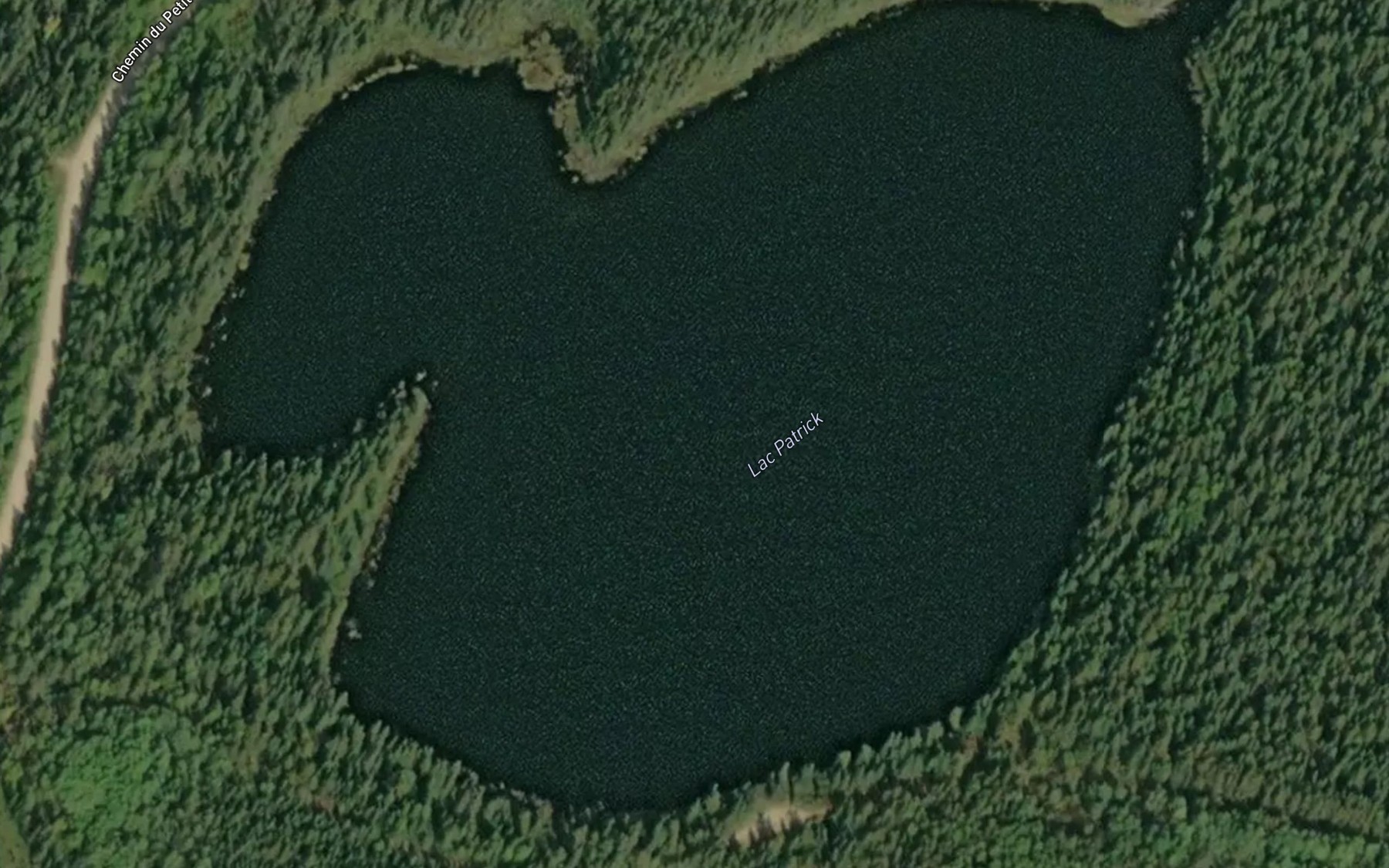 Satellite map of the Lac Patrick