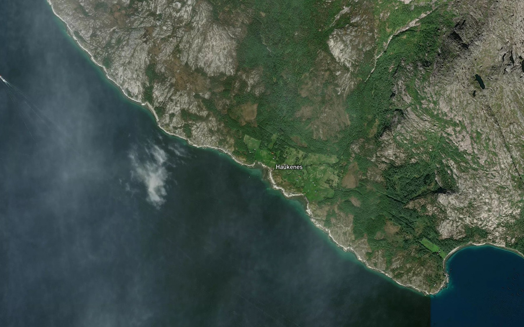 Satellite map of the Ytrestrandvika