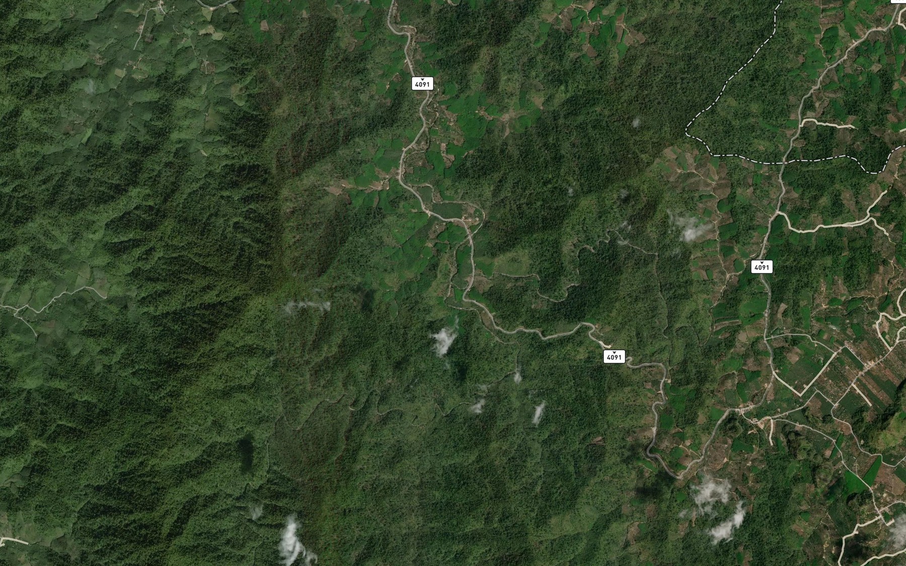 Satellite map of the Huai Kathon