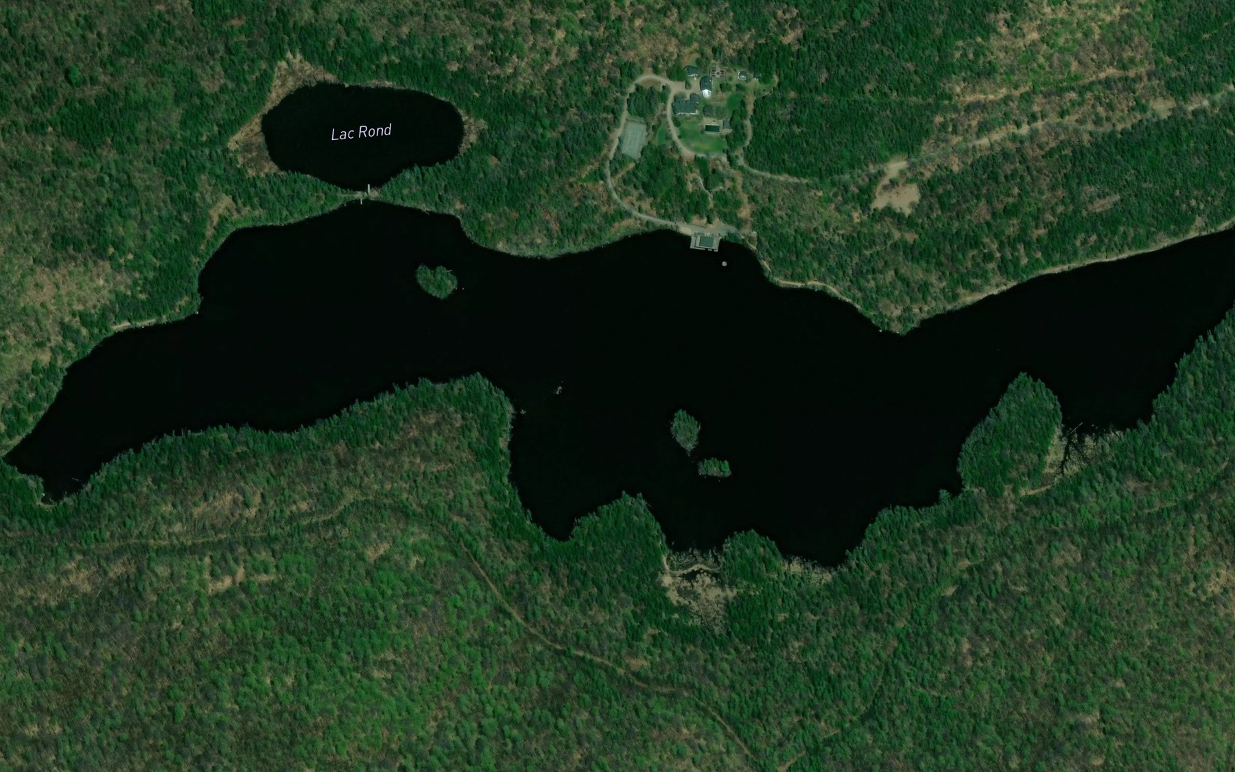 Satellite map of the Lac de la Brume