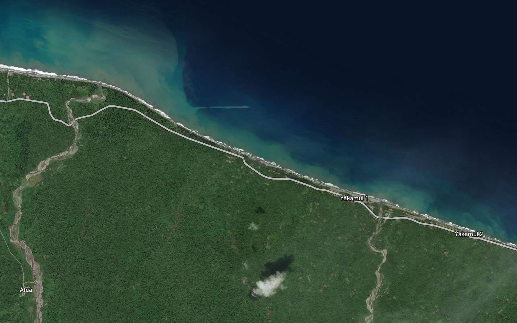 Satellite map of the Niumen Creek