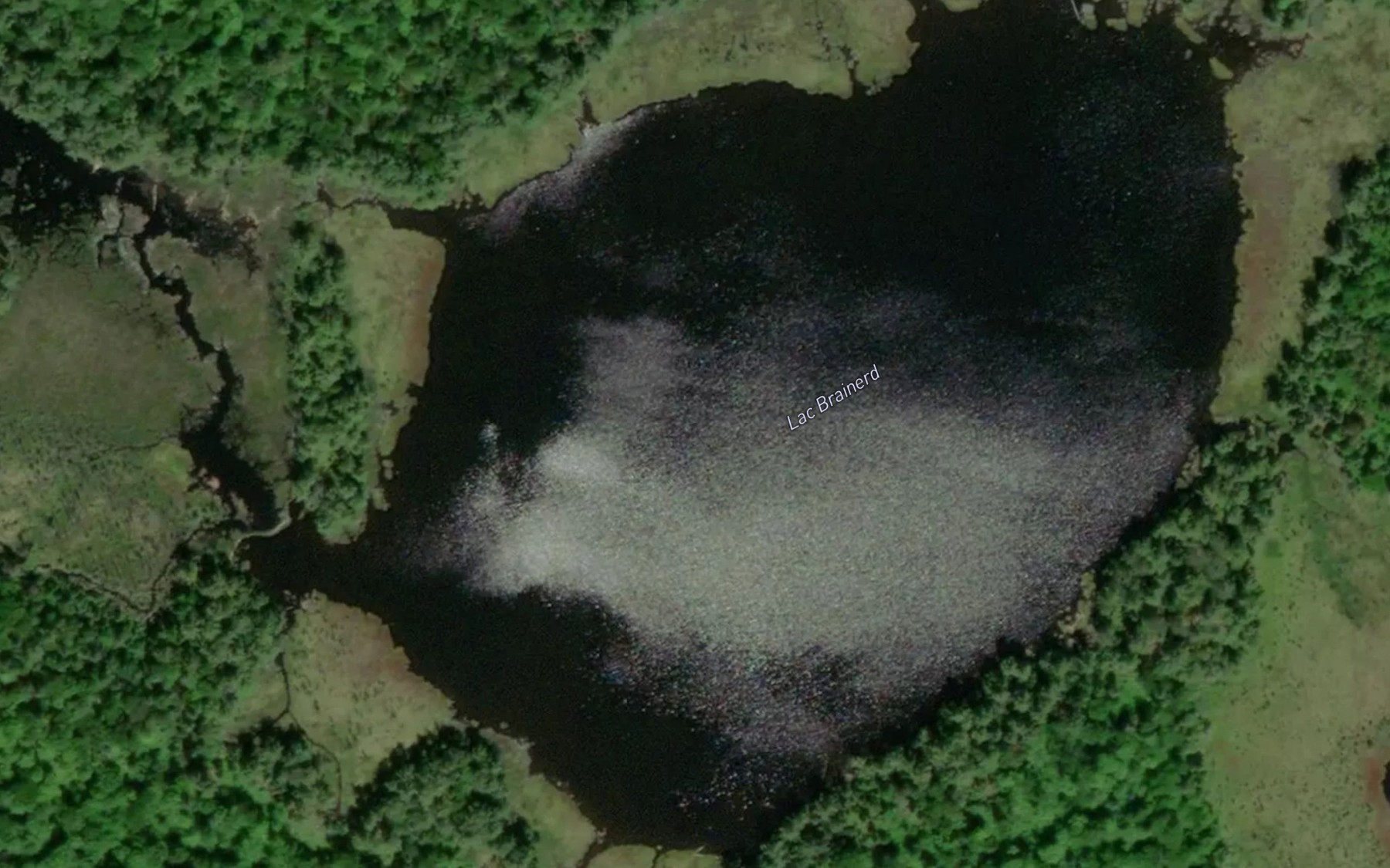 Satellite map of the Lac Brainerd