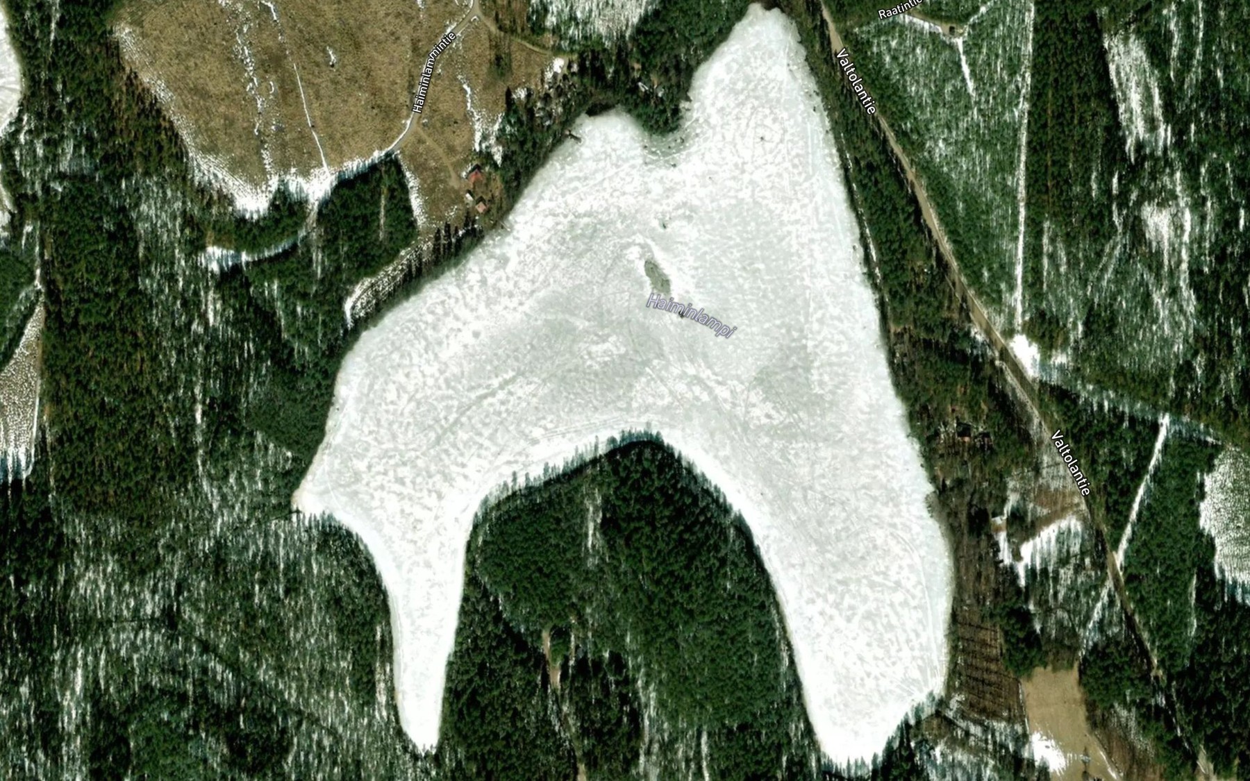 Satellite map of the Haiminlampi