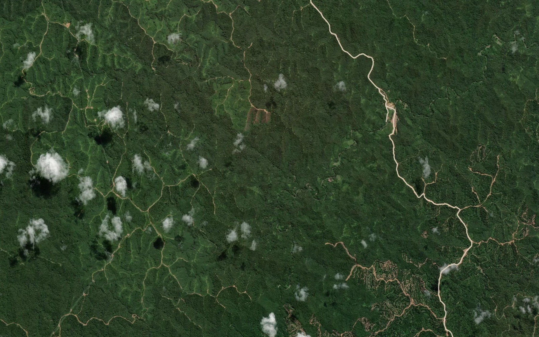 Satellite map of the Sungai Menangoh