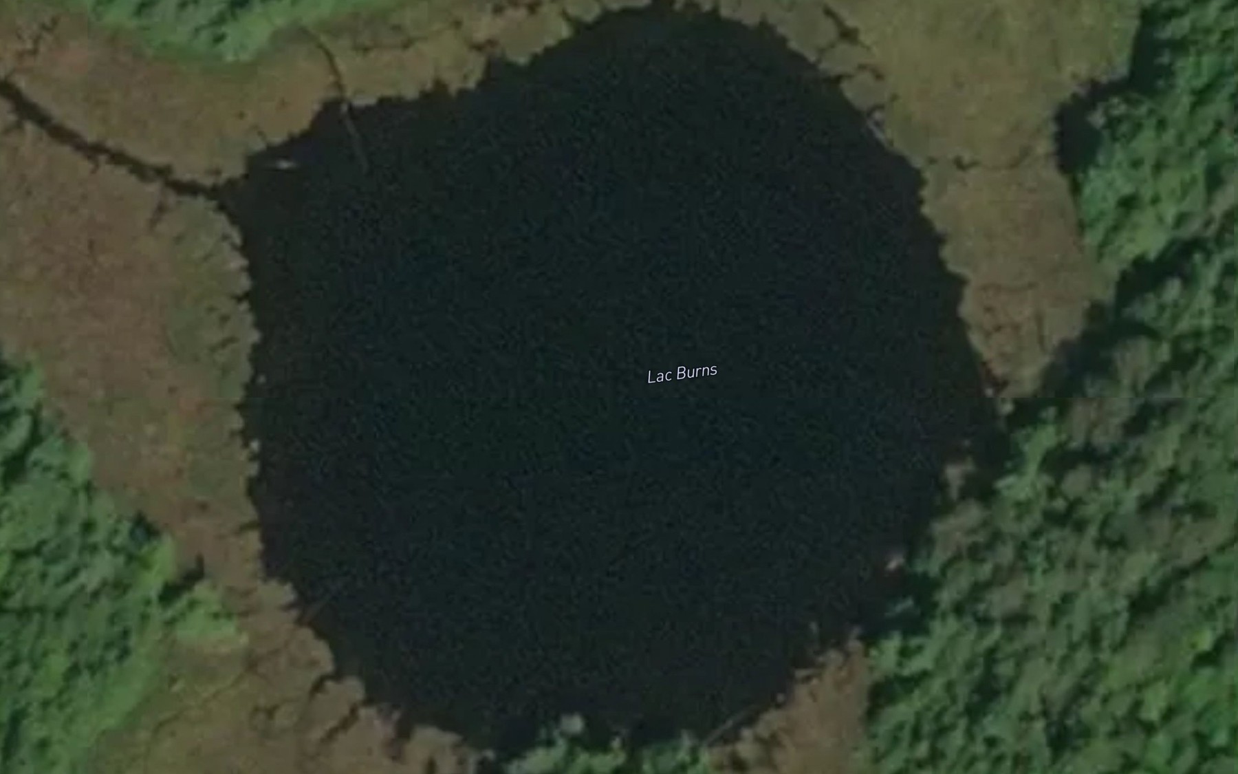 Satellite map of the Lac Burns