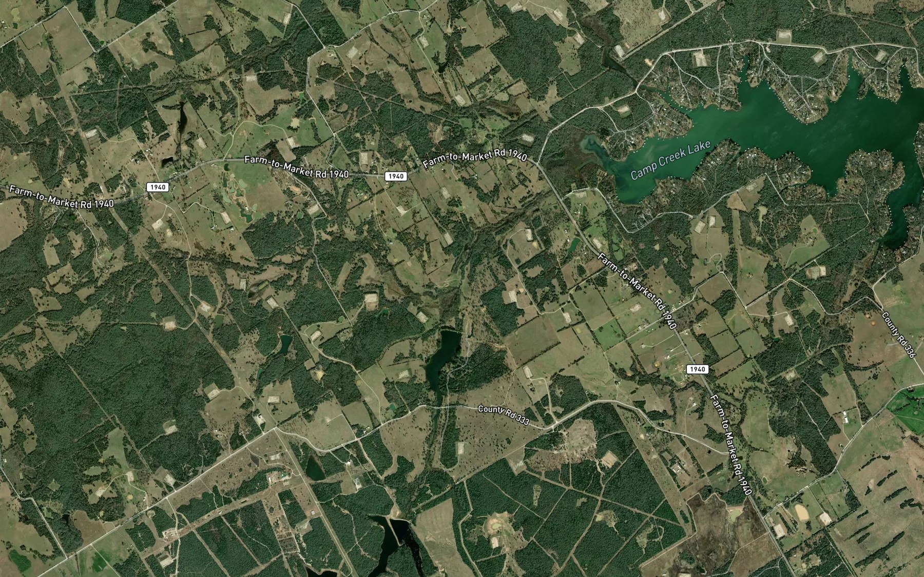Satellite map of the Mill Creek
