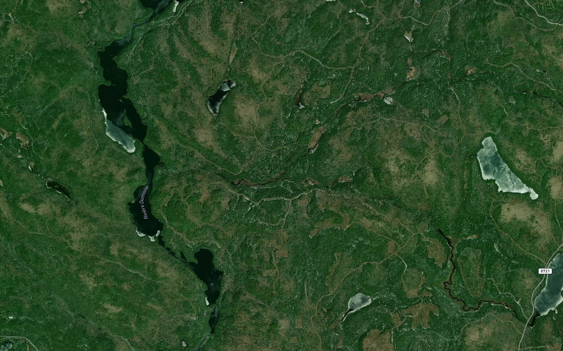 Satellite map of the Ruisseau Poiriot