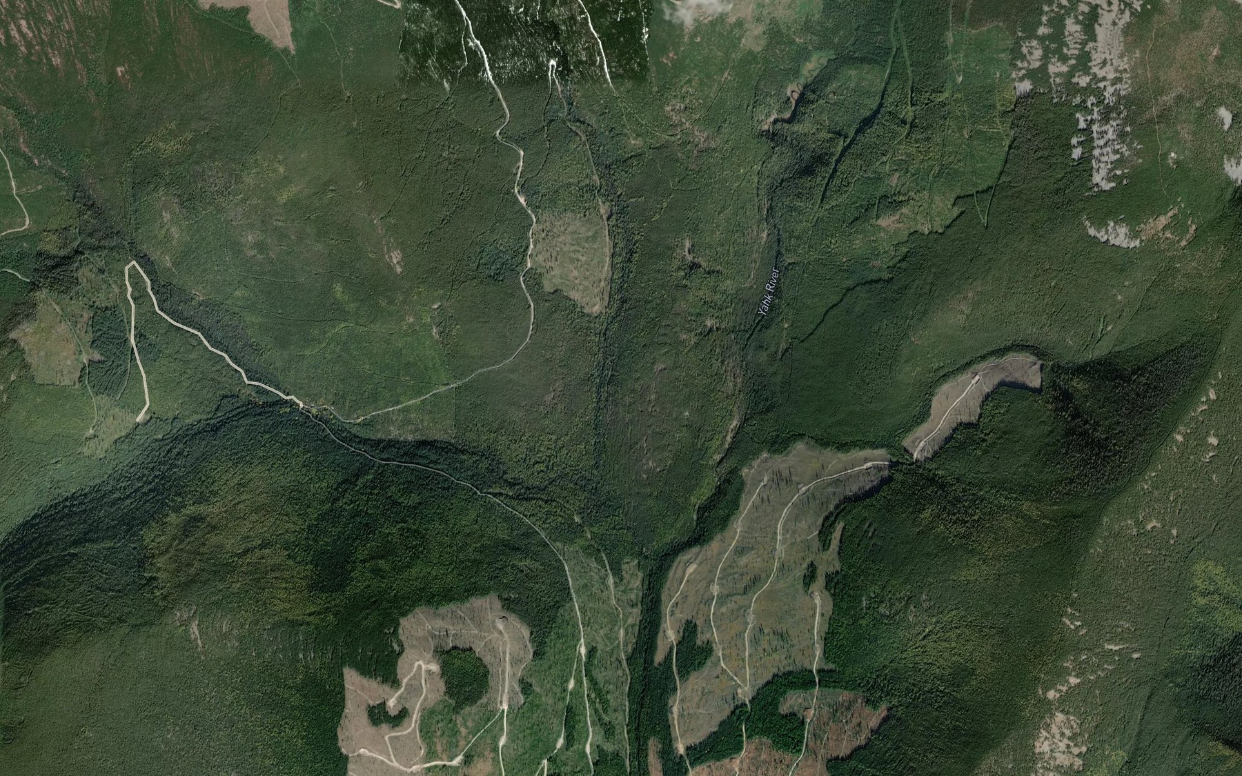 Satellite map of the Norge Creek