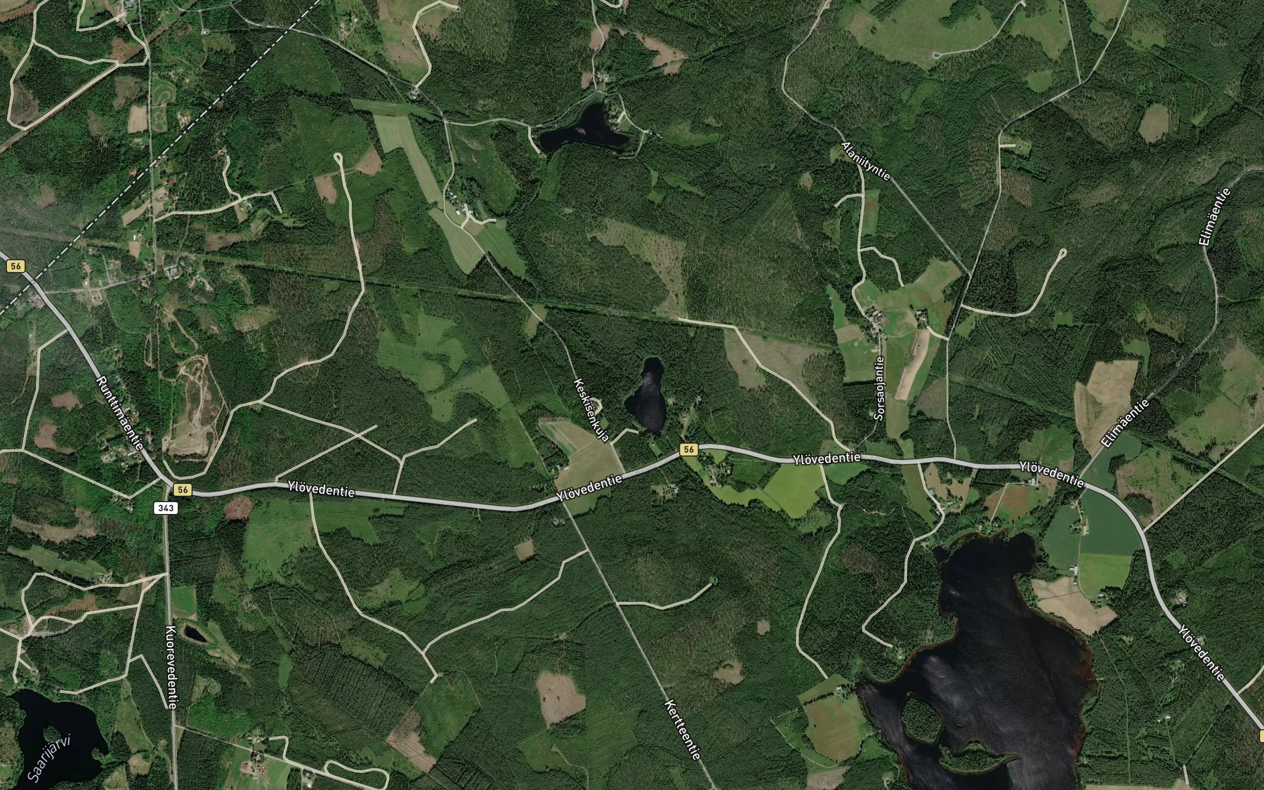 Satellite map of the Hurrinoja