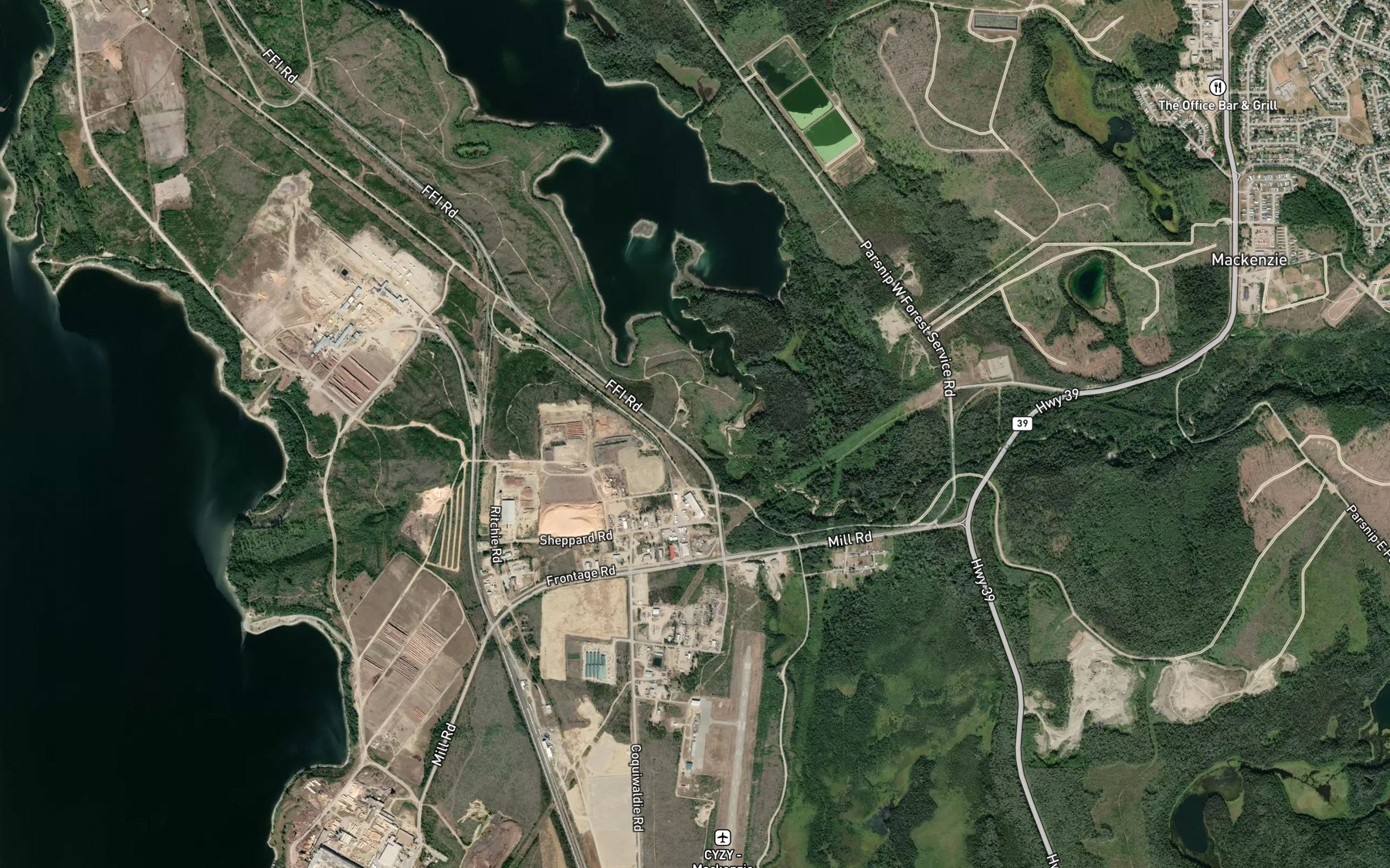 Satellite map of the Chichouyenily Creek