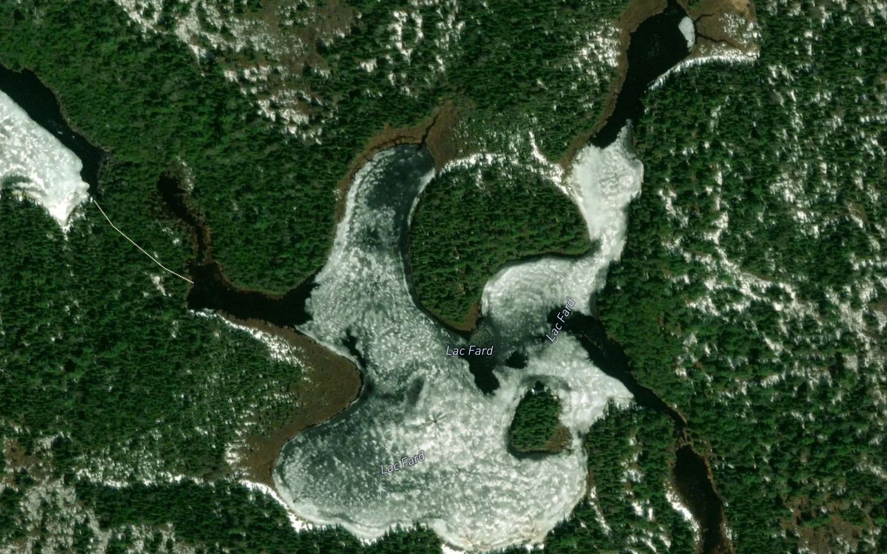 Satellite map of the Lac Fard