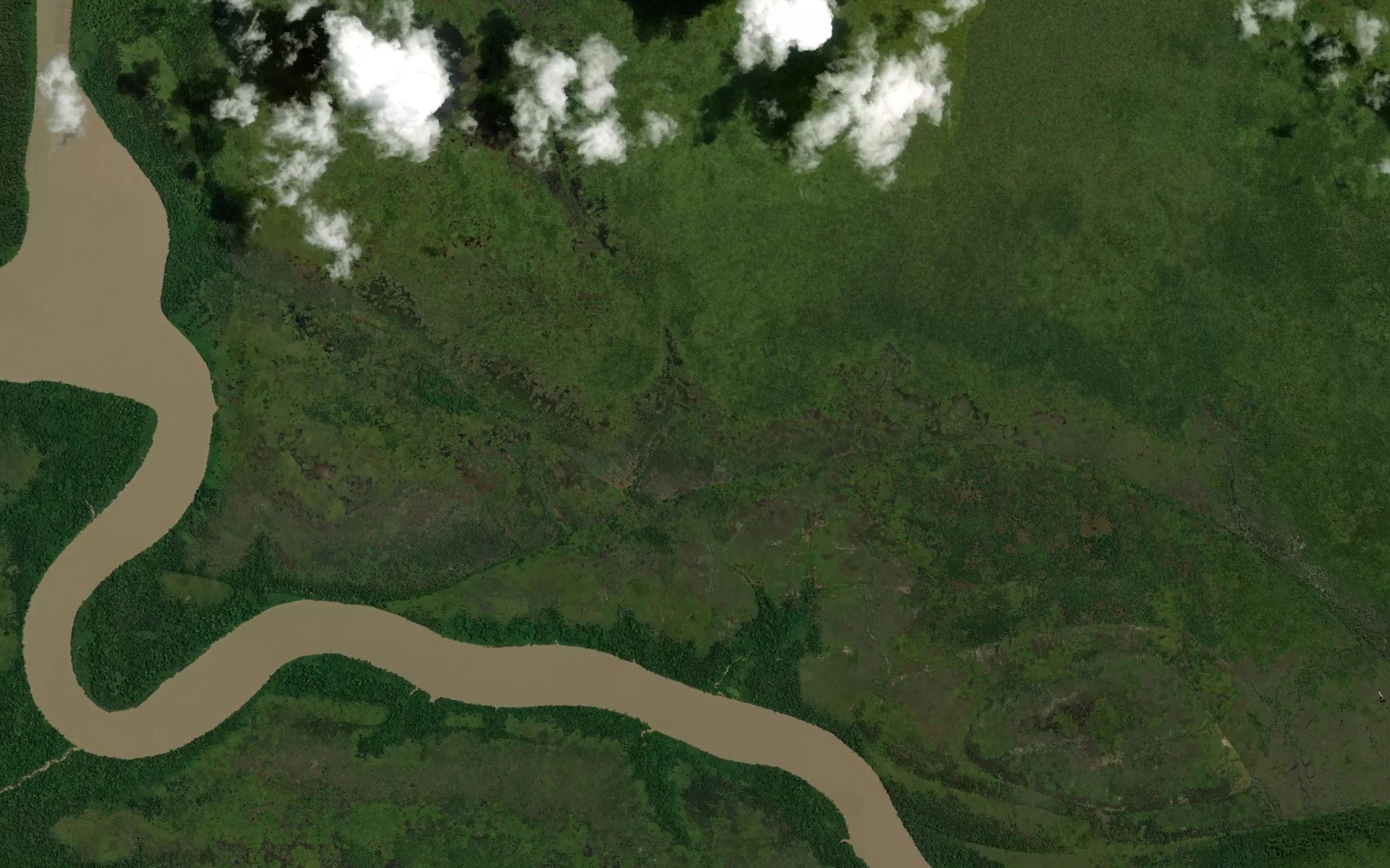 Satellite map of the Sungai Mapi