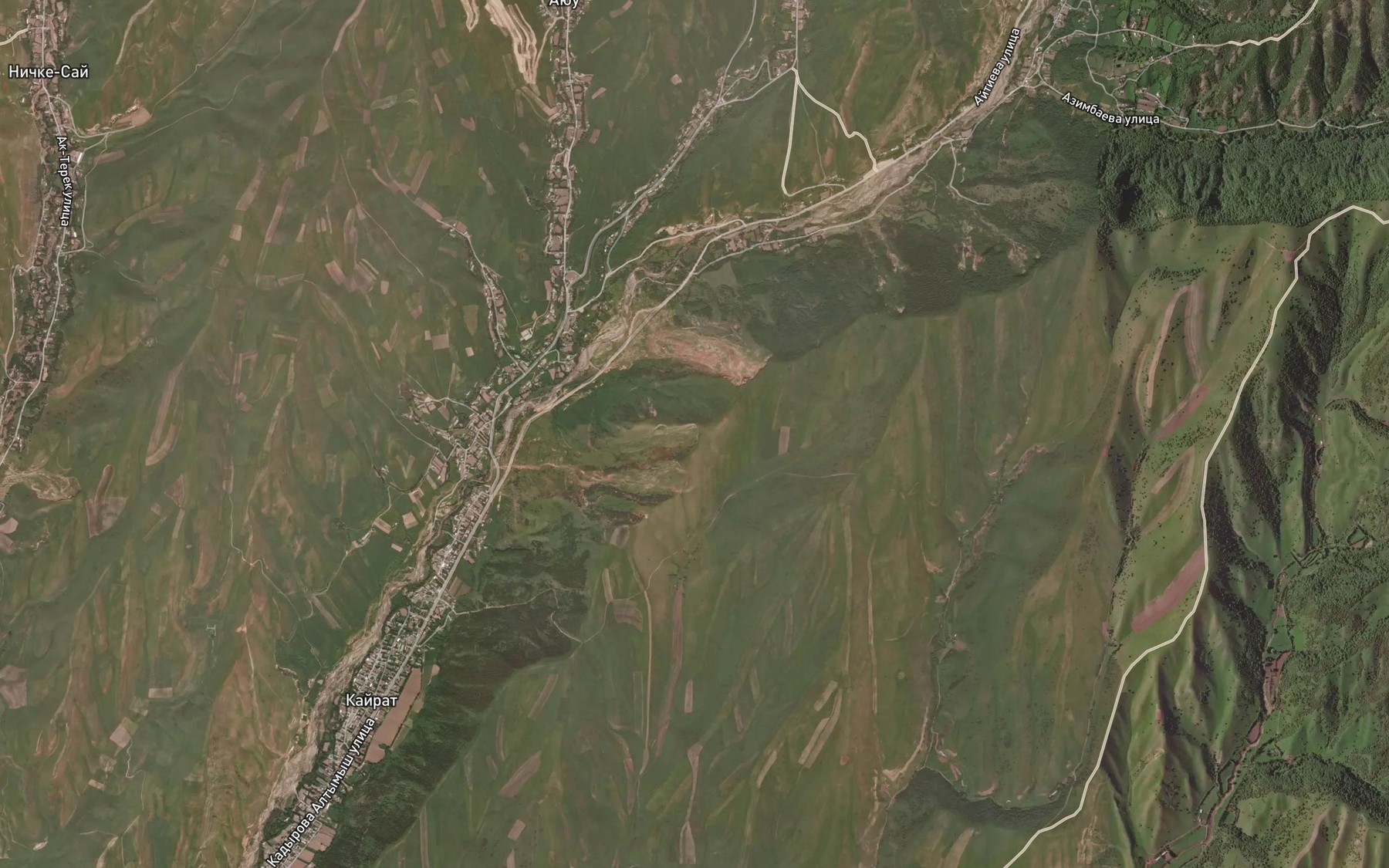 Satellite map of the Rodnik Kurgak Temik