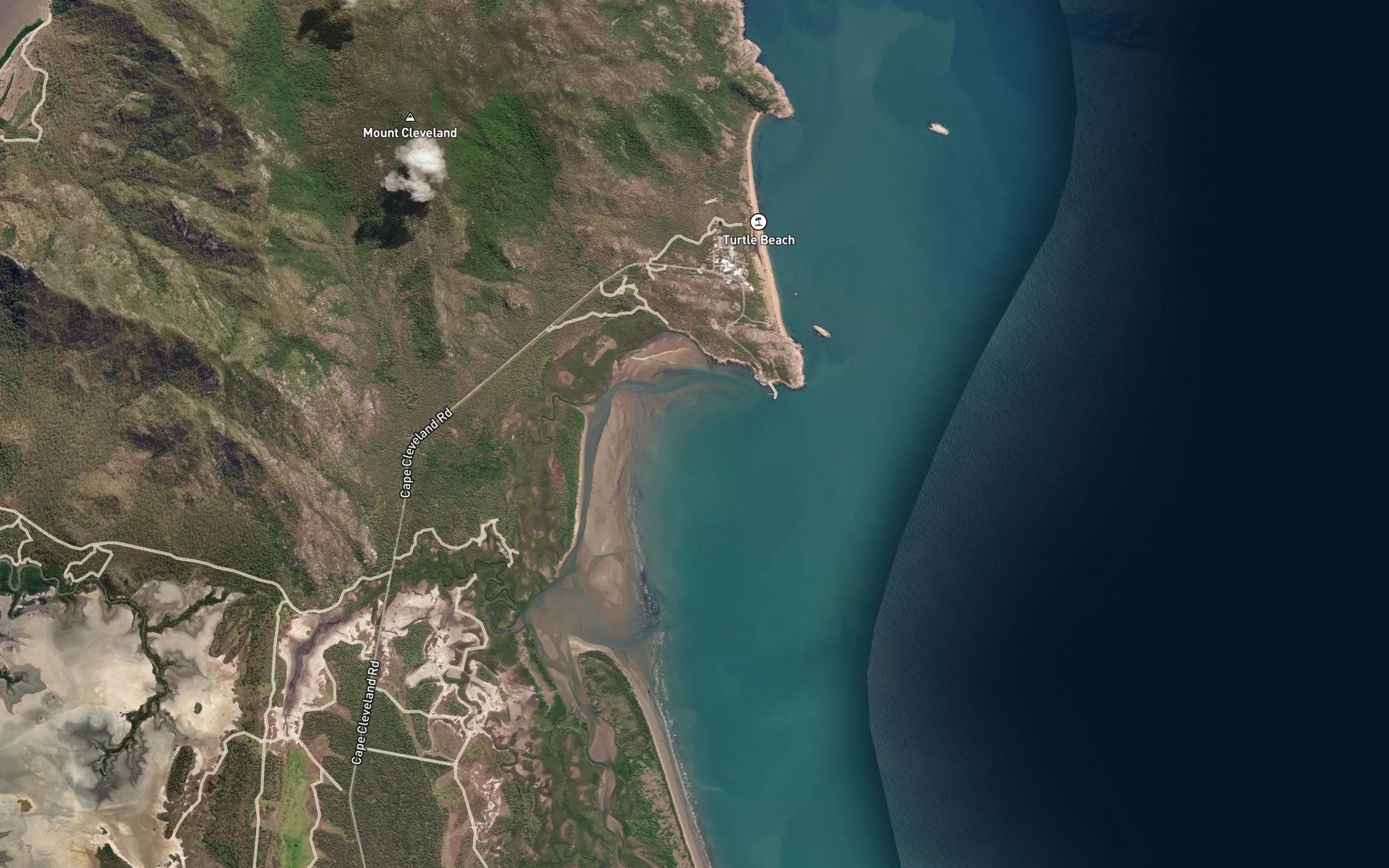 Satellite map of the Chunda Bay