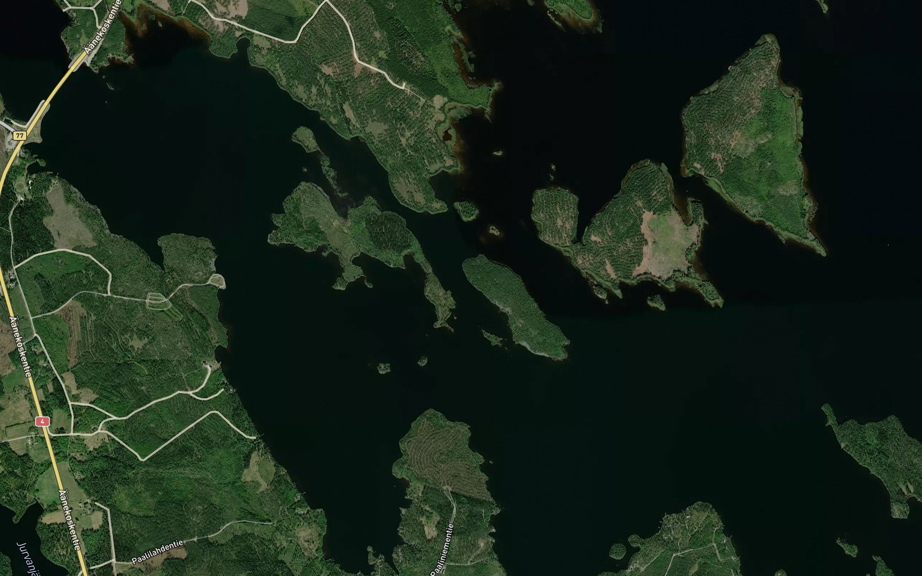 Satellite map of the Koirasalmi
