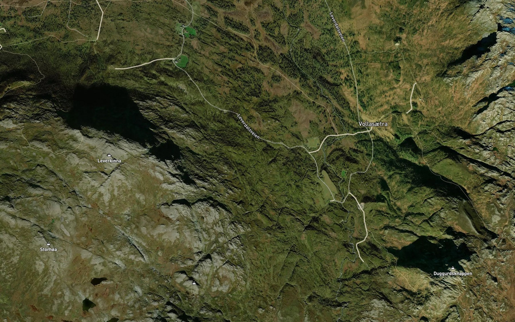 Satellite map of the Seterbekken