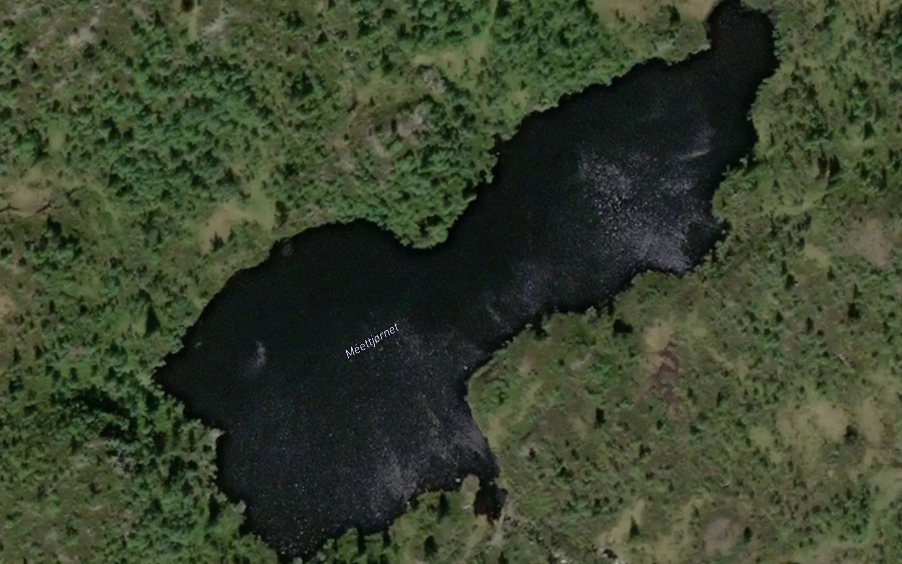 Satellite map of the Meettjornet