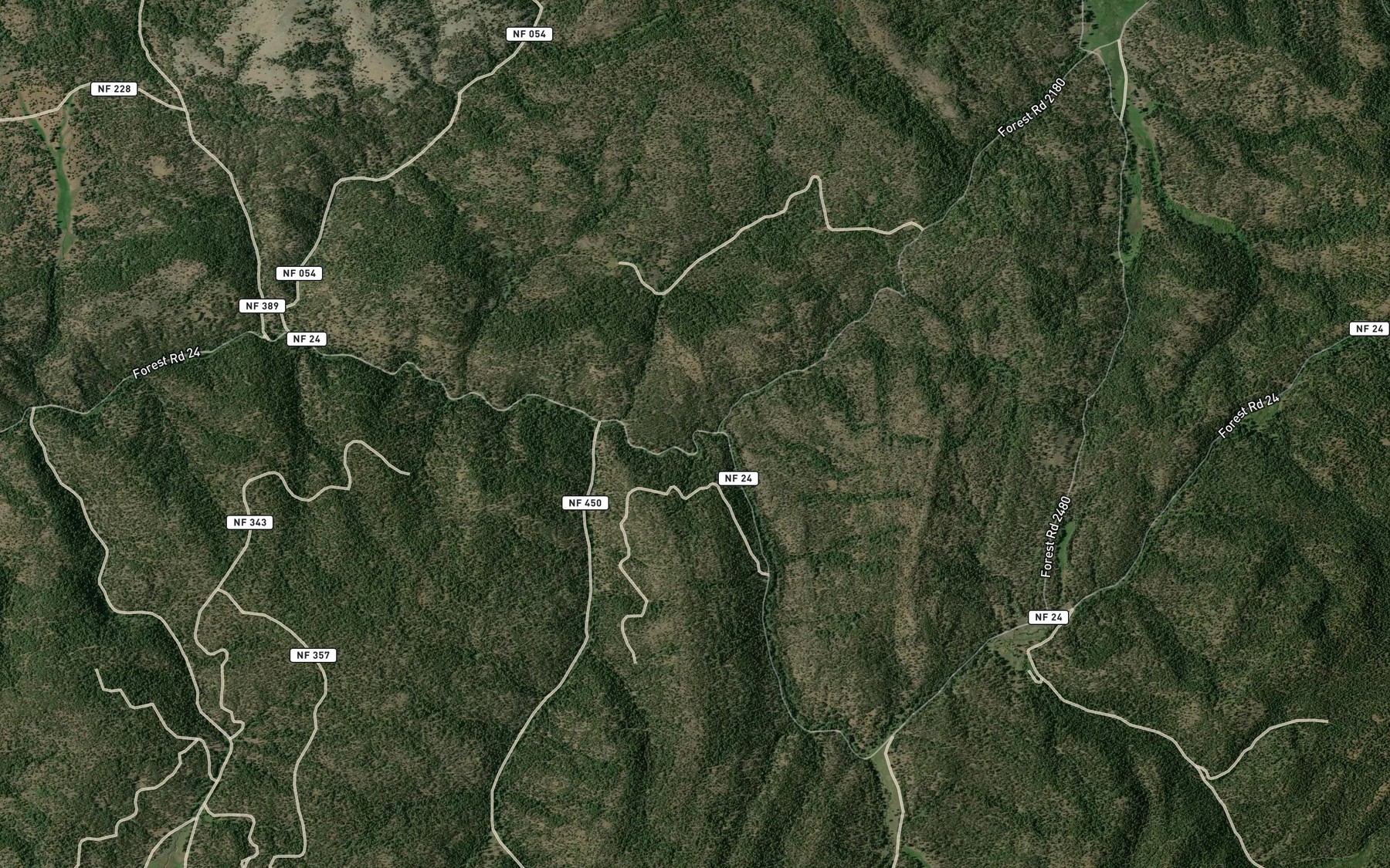 Satellite map of the Thorpe Creek