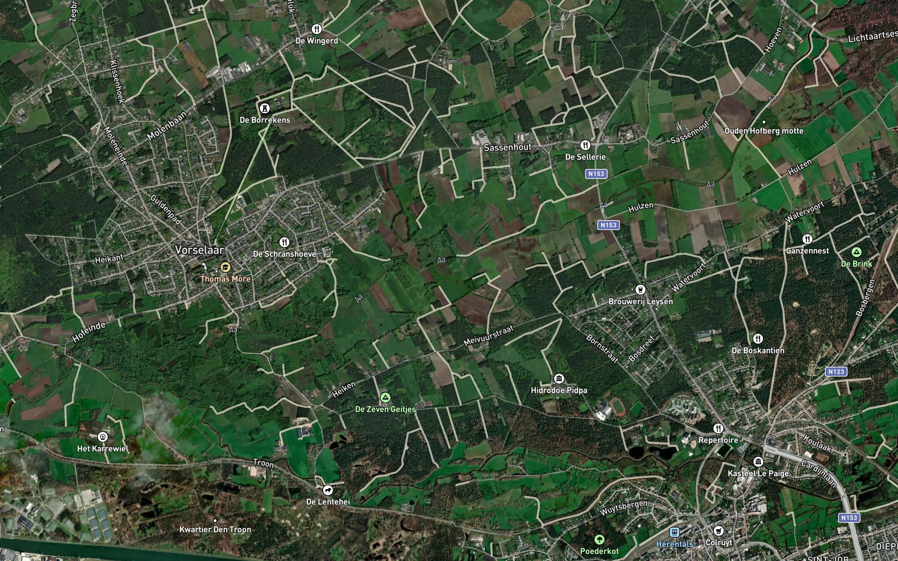 Satellite map of the Geerbeek