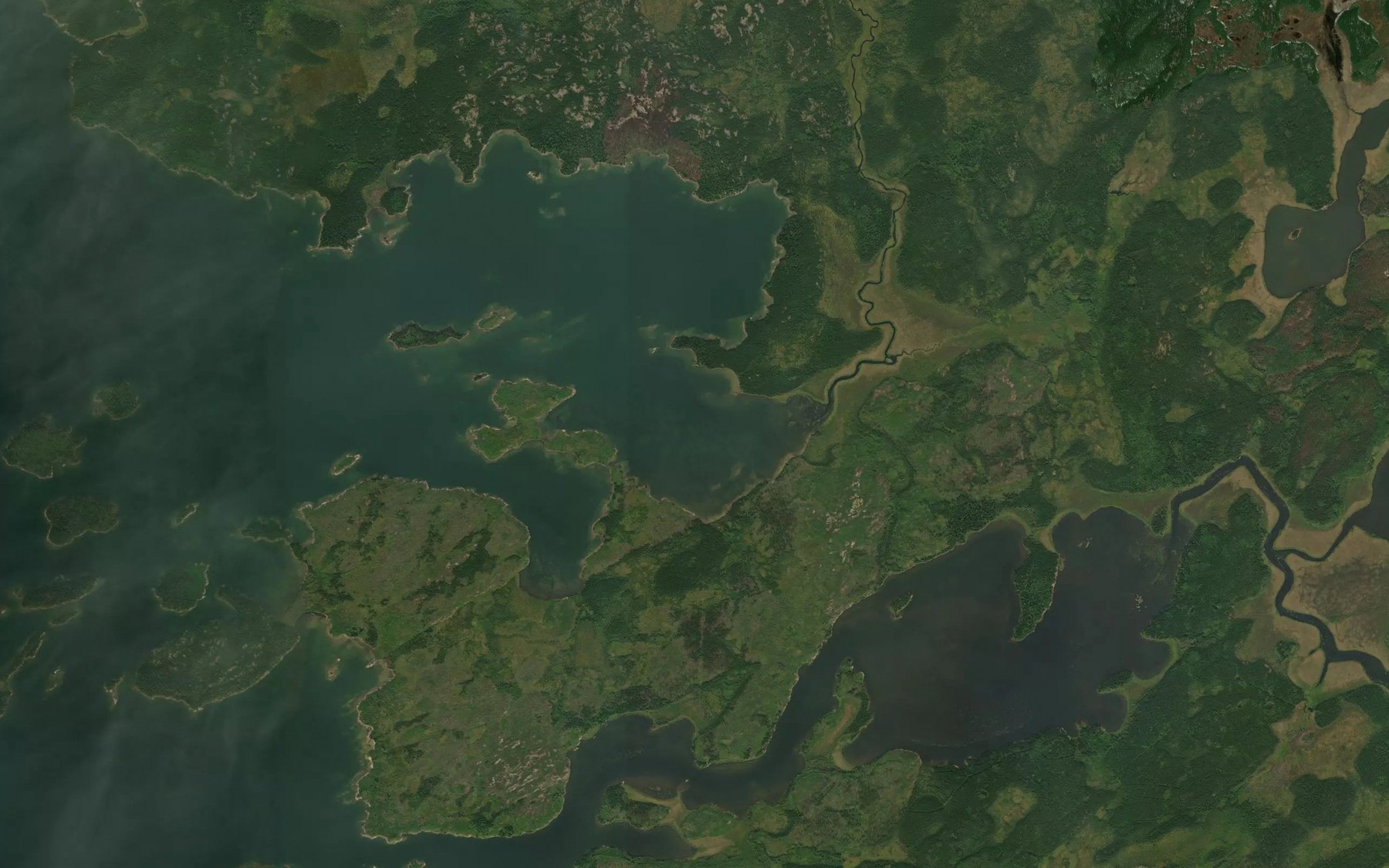 Satellite map of the Knight Bay