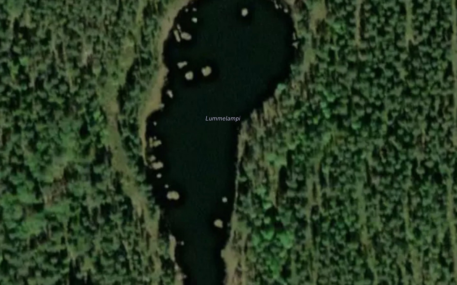 Satellite map of the Lummelampi