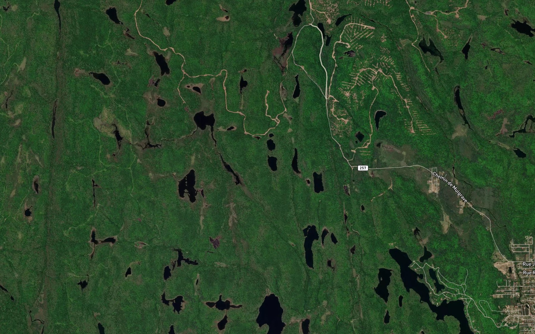 Satellite map of the Lac de l'Achillee