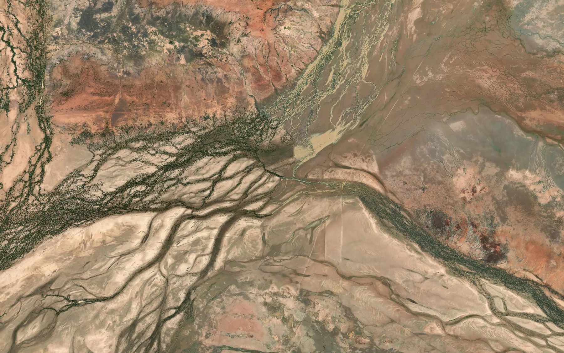 Satellite map of the Corrikie Creek
