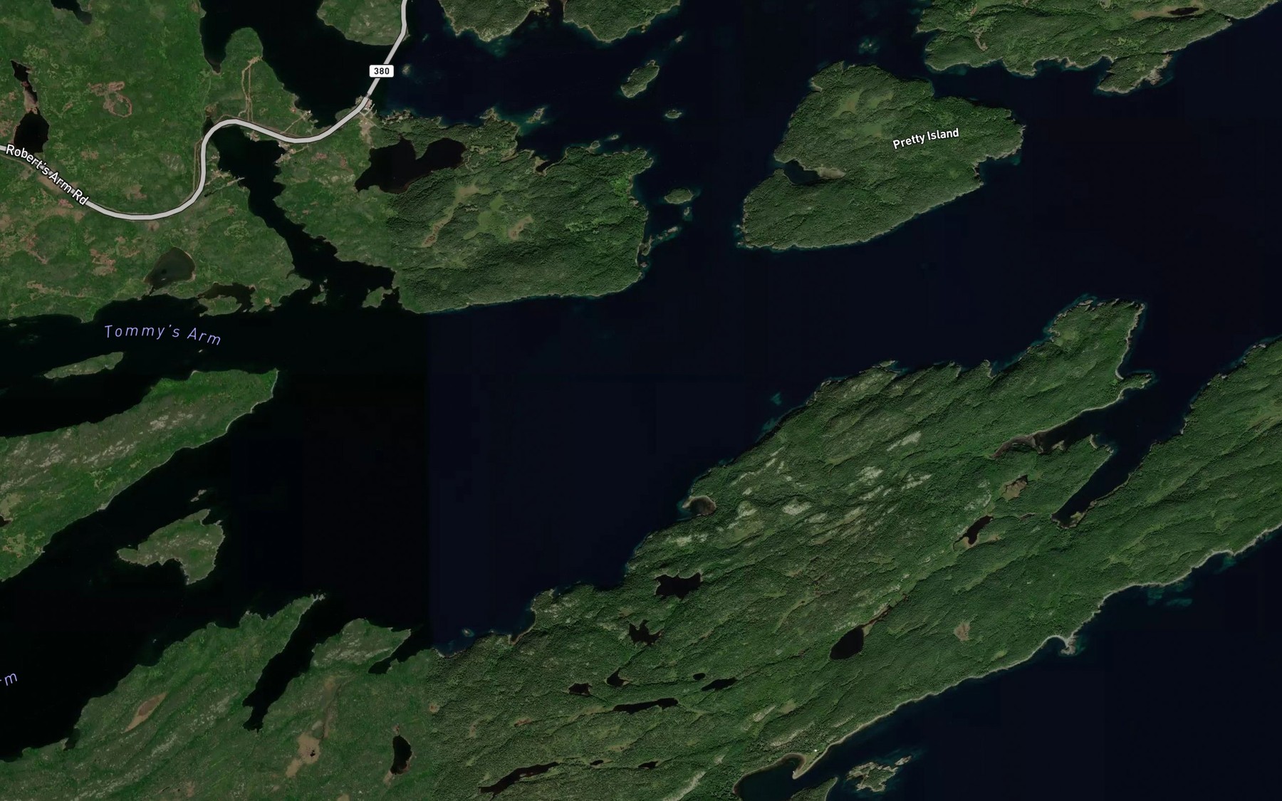 Satellite map of the Herring Cove