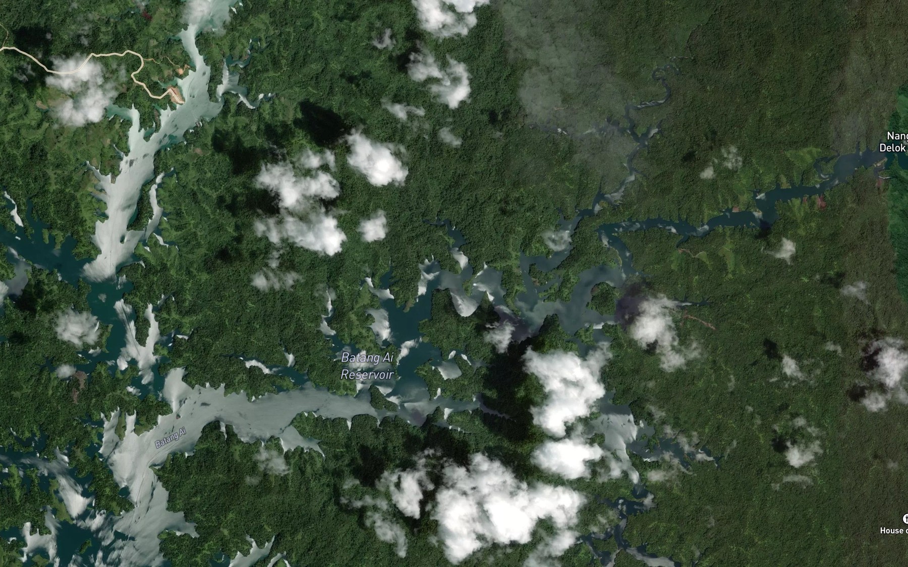 Satellite map of the Lubok Batu Langgau