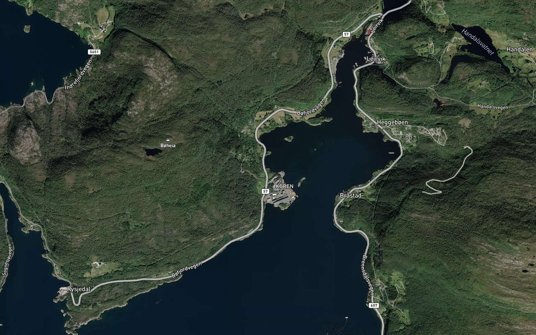 Satellite map of the Askevika