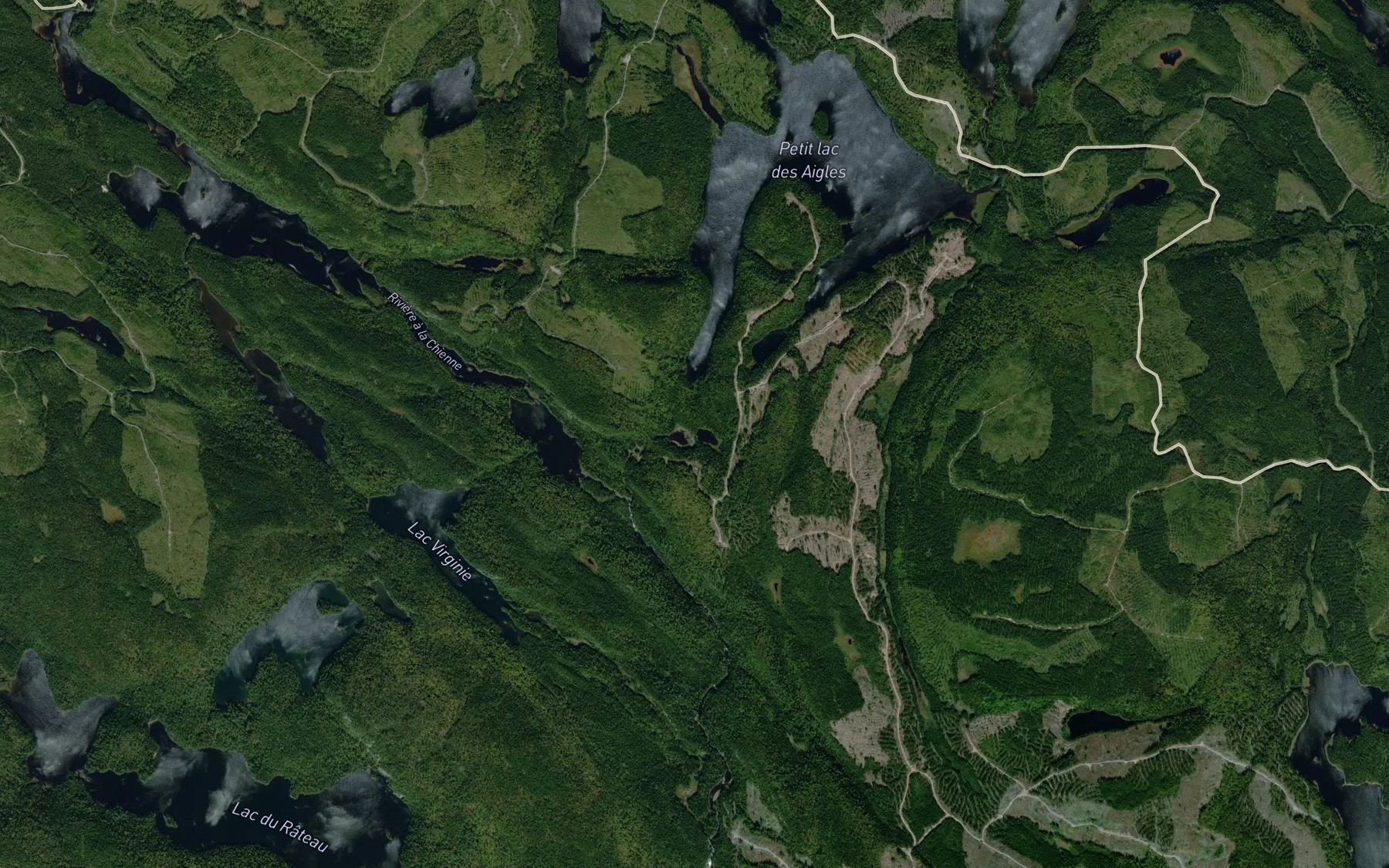 Satellite map of the Lac Duman