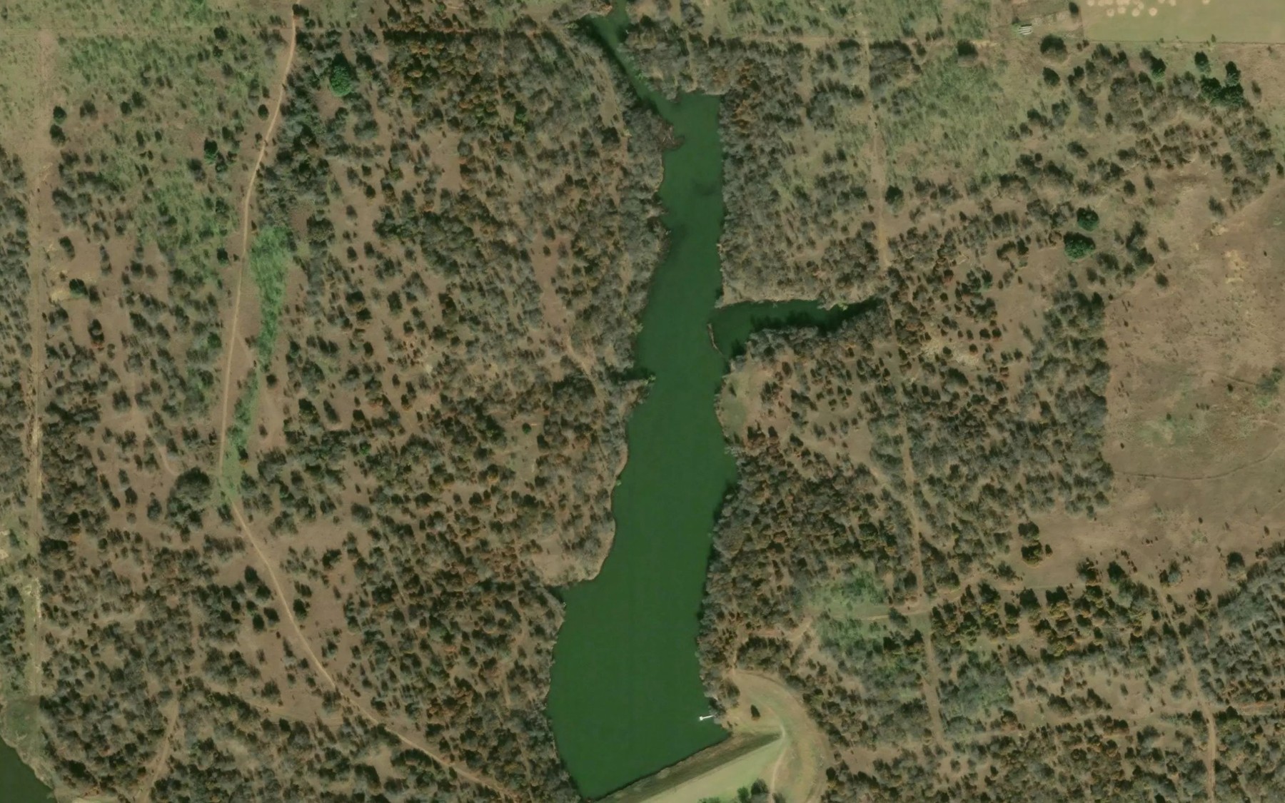Satellite map of the Soil Conservation Service Site 13 Reservoir