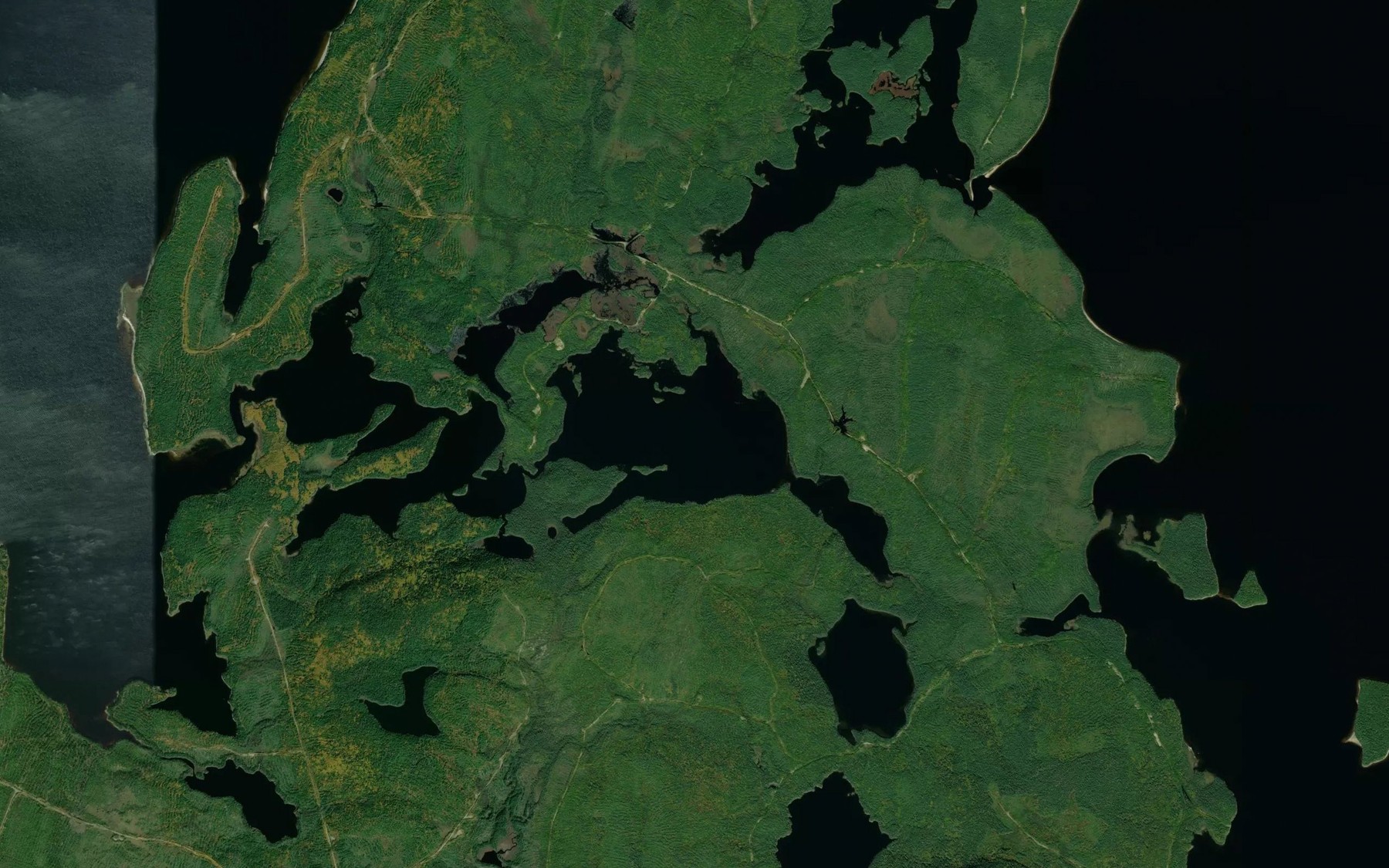 Satellite map of the Lac Duchet
