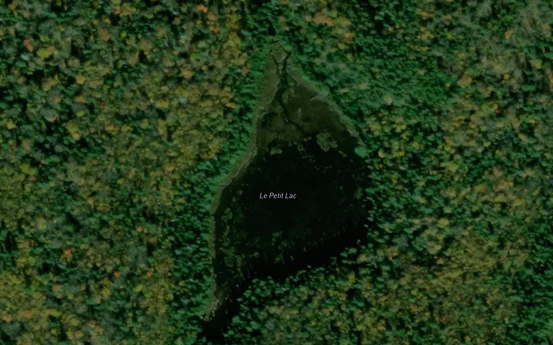 Satellite map of the Le Petit Lac