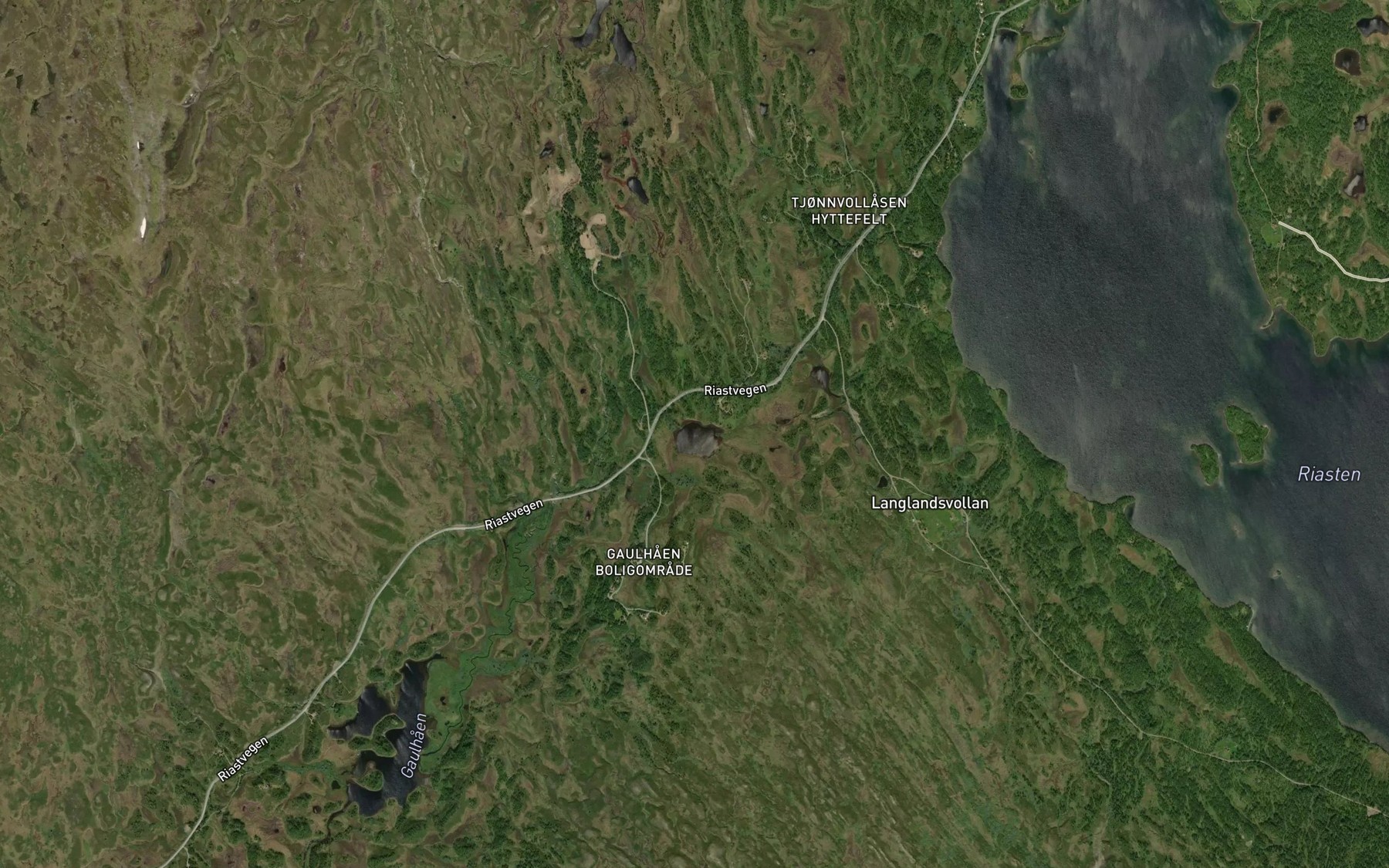 Satellite map of the Tjonnvolltjonna