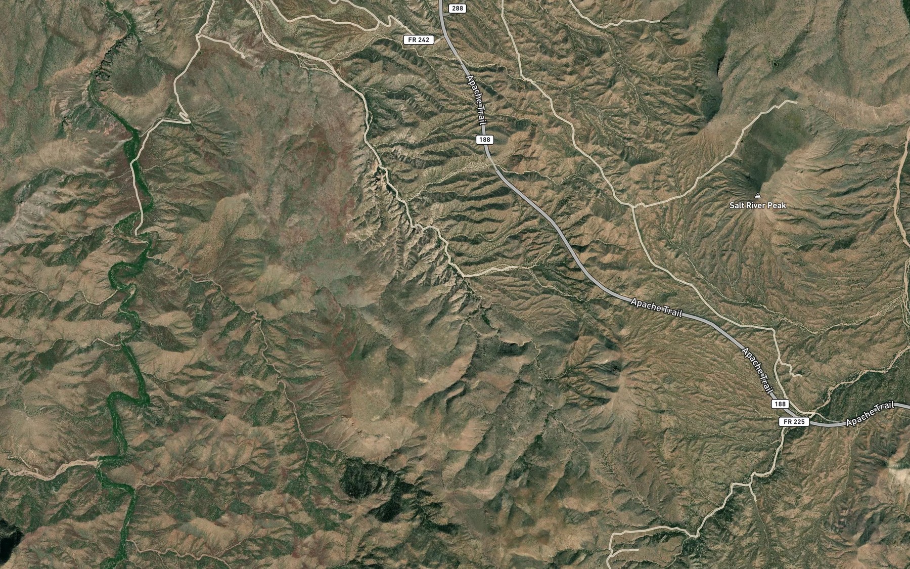 Satellite map of the Lower Blevens Spring