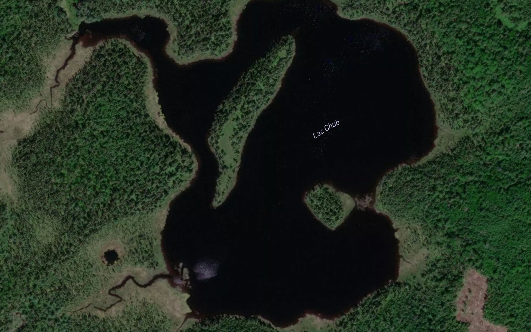 Satellite map of the Lac Chub