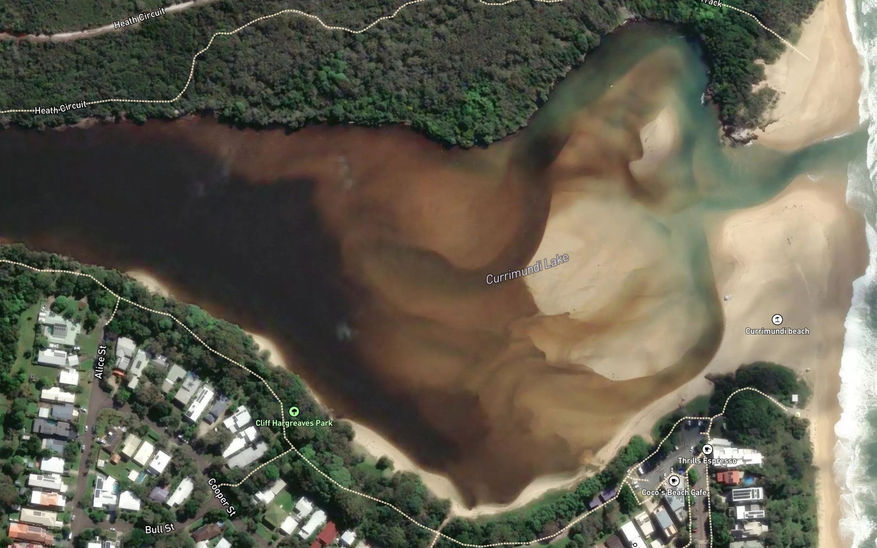 Satellite map of the Spot 1