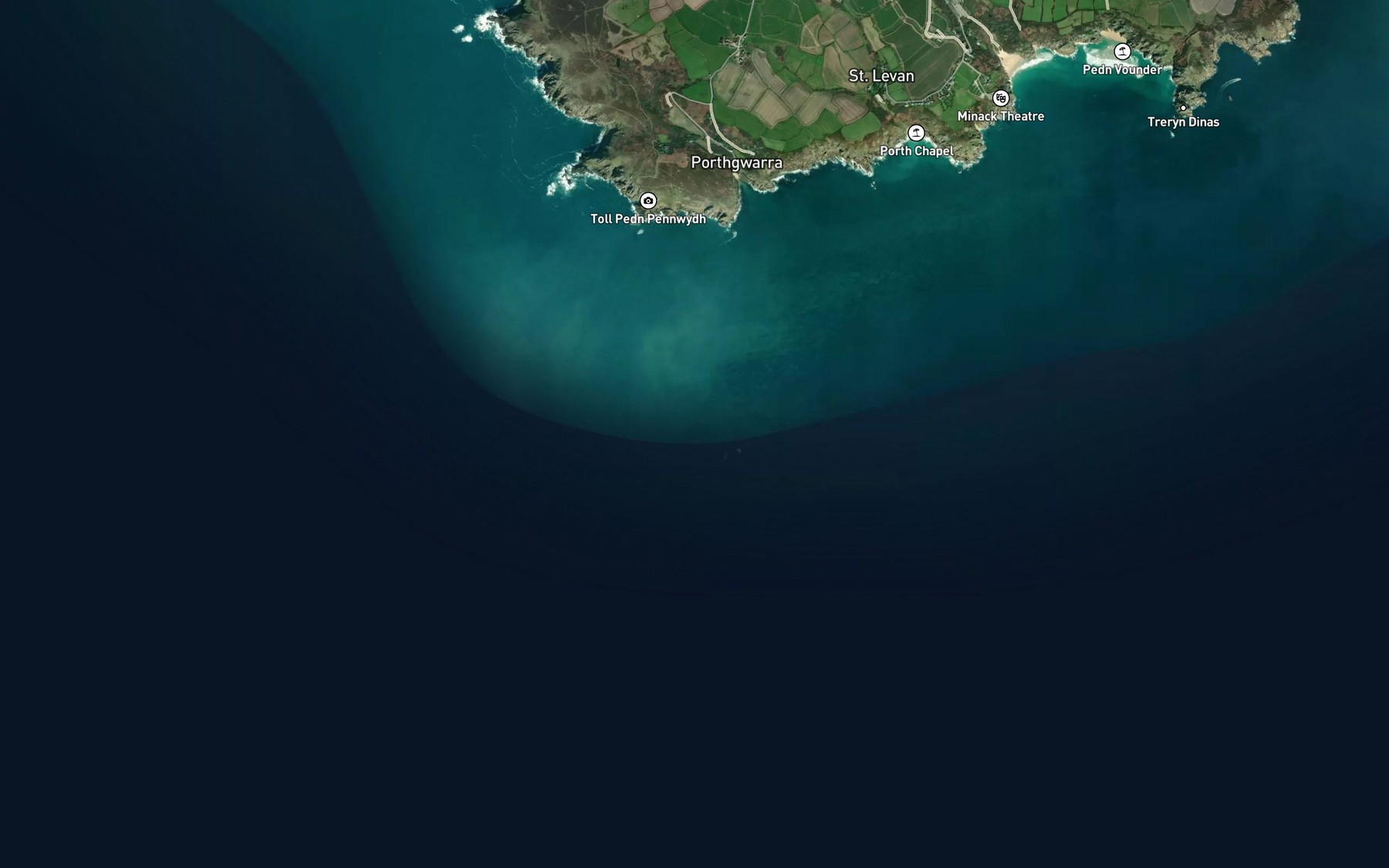 Satellite map of the Carn Stone