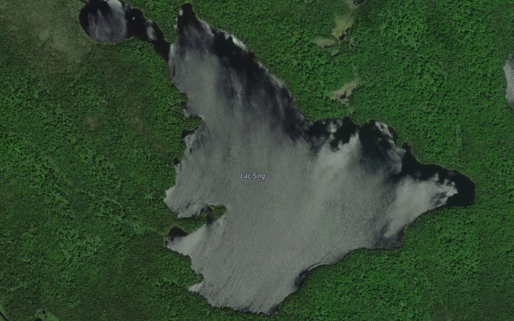 Satellite map of the Lac Sing