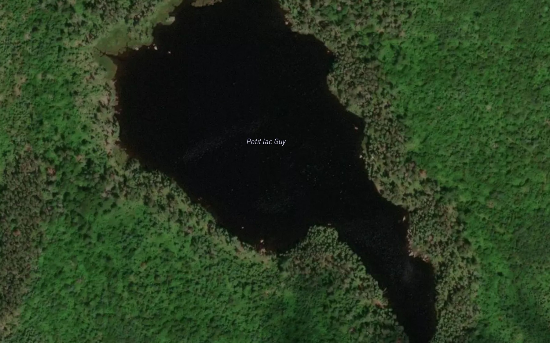 Satellite map of the Petit lac Guy